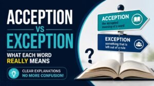 Acception Vs Exception: What Each Word Really Means