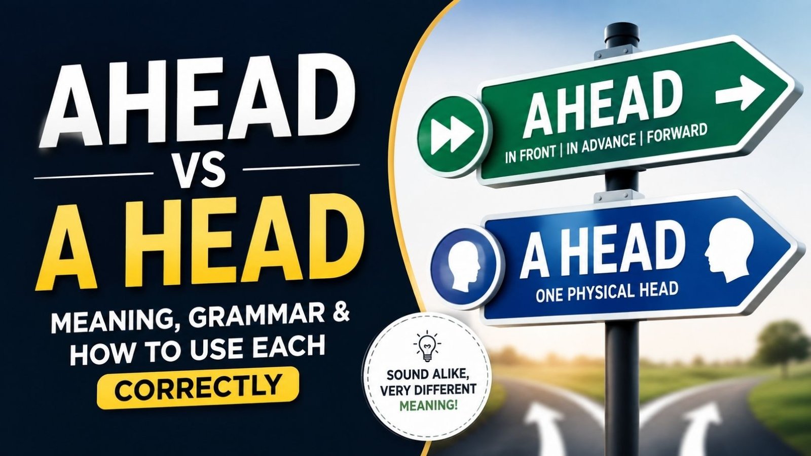 Ahead Vs A Head: Meaning, Grammar And How To Use Each Correctly