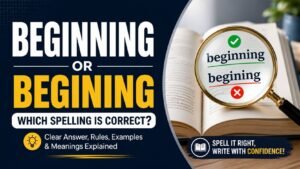 Beginning Or Begining: Which Spelling Is Correct?