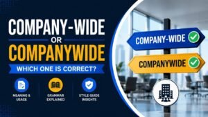 Company-wide Or Companywide: Which One Is Correct?