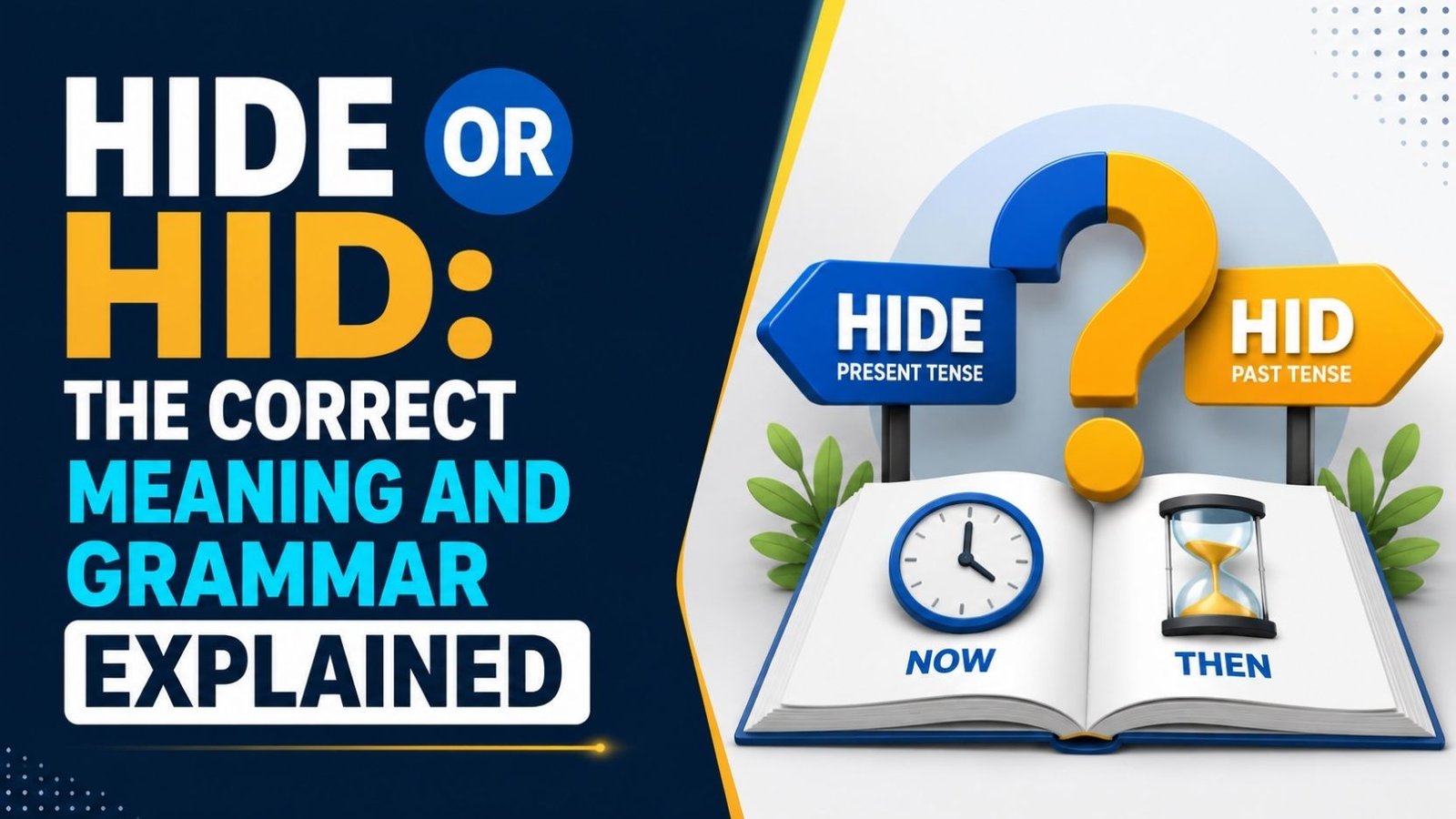 Hide Or Hid: The Correct Meaning And Grammar Explained