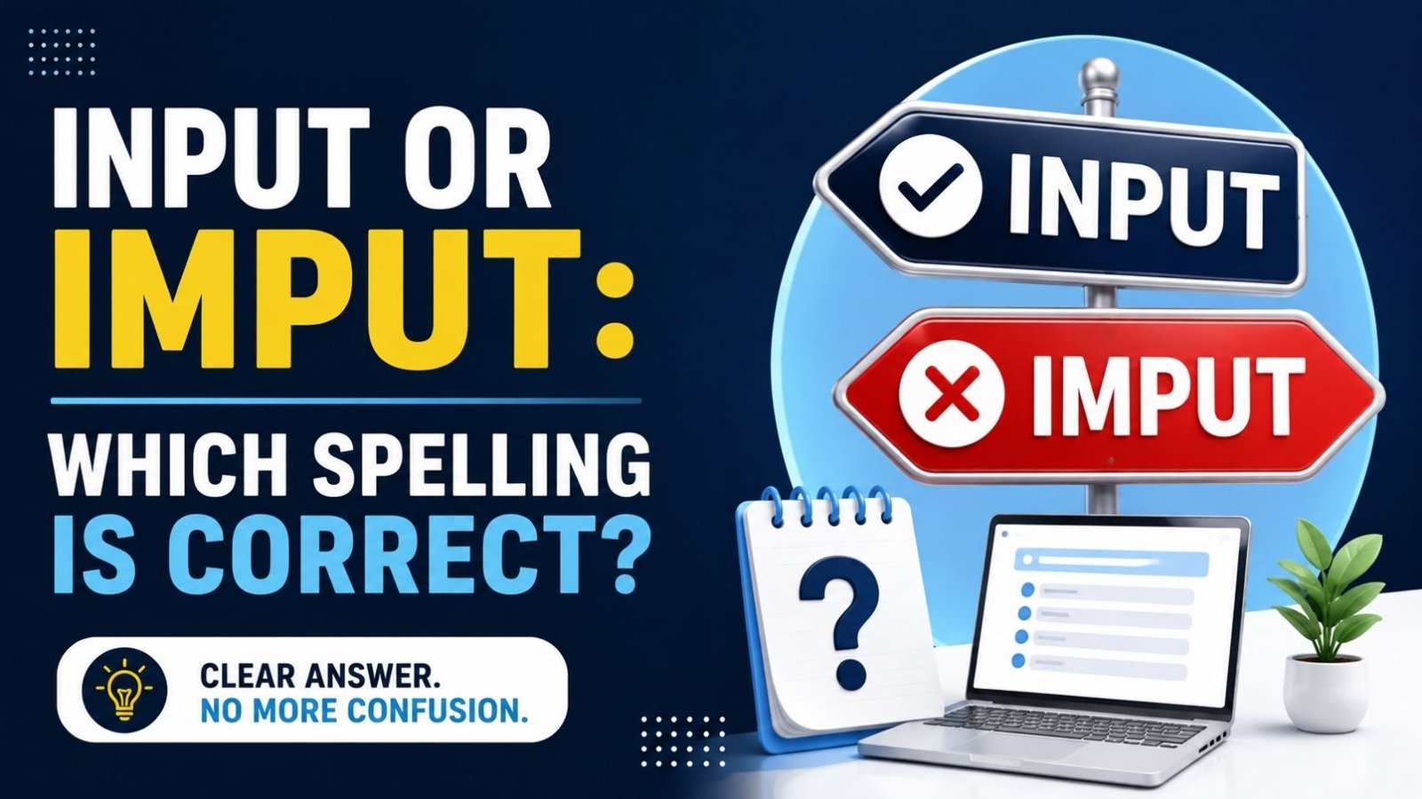 Input Or Imput: Which Spelling Is Correct?