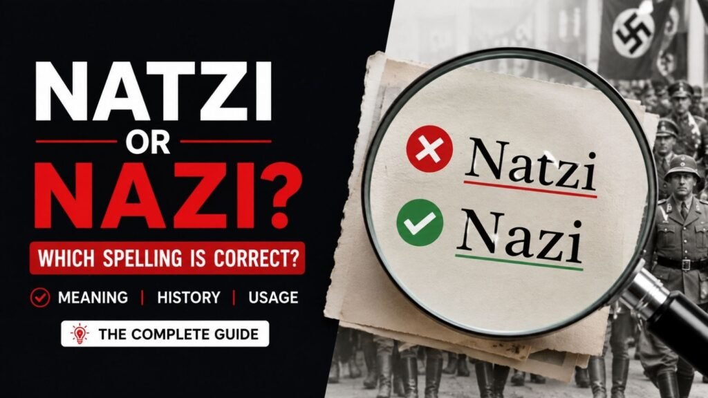 Natzi Or Nazi: Which Spelling Is Correct?