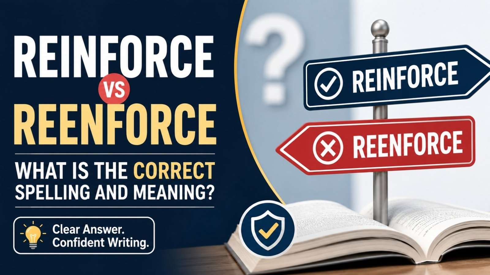 Reenforce Vs Reinforce: What Is the Correct Spelling And Meaning?