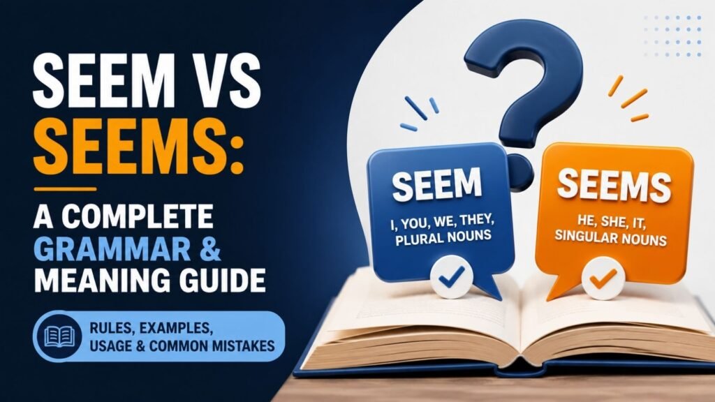 Seem Vs Seems: A Complete Grammar And Meaning Guide