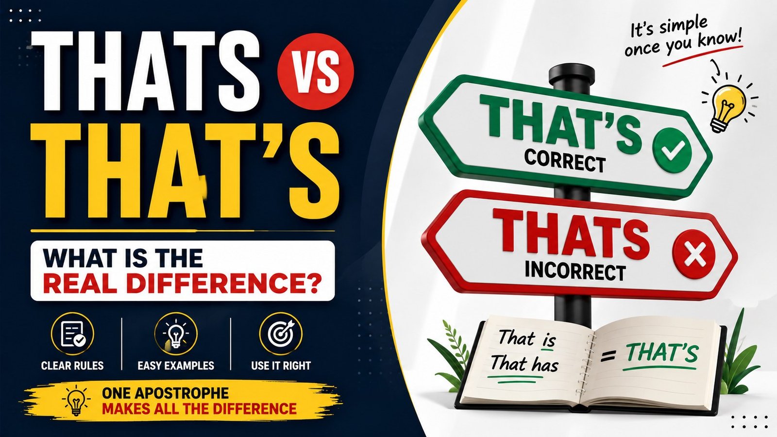 Thats Vs That's: What Is The Real Difference?
