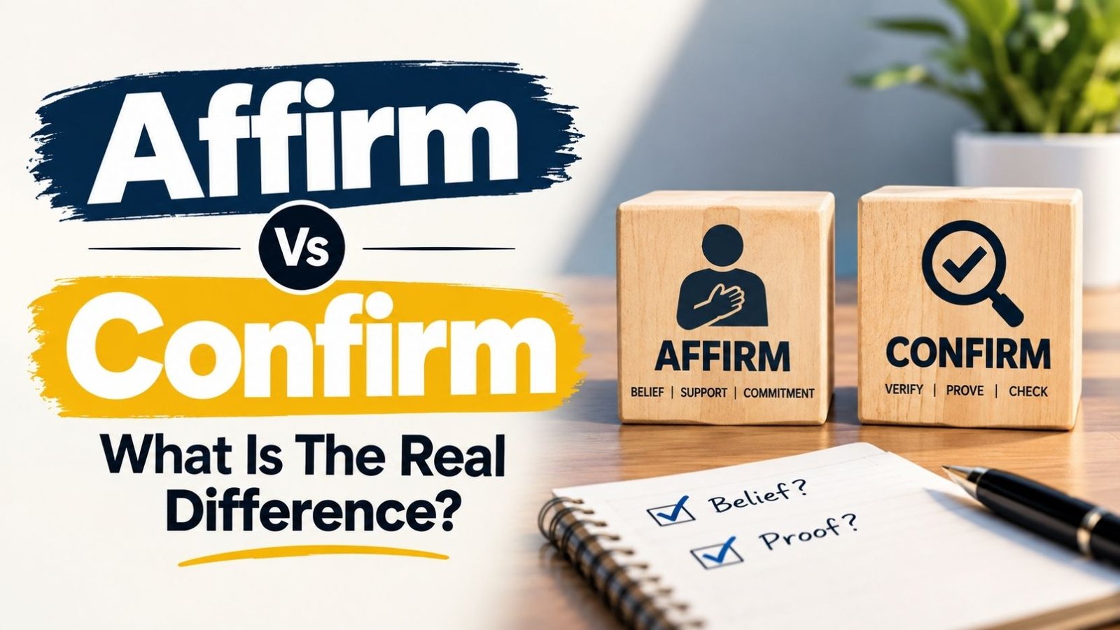 Affirm Vs Confirm: What Is The Real Difference?