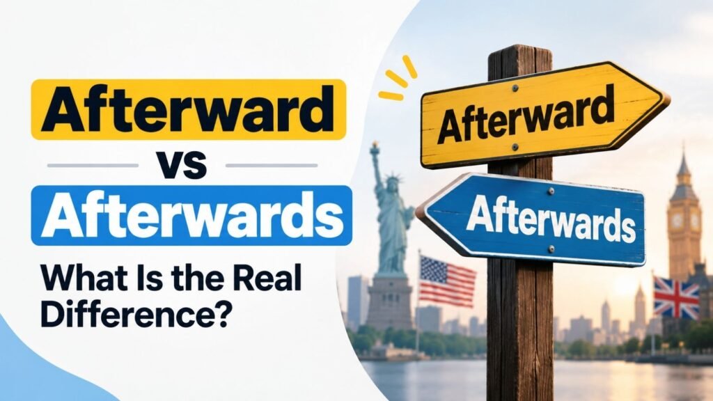 Afterward vs Afterwards: What Is the Real Difference?