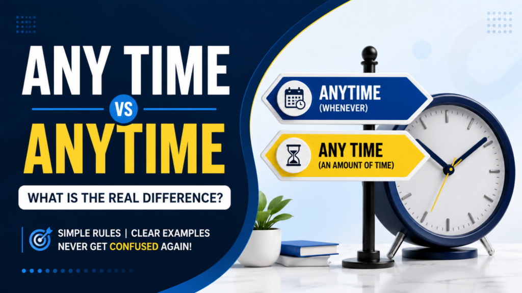 Any Time Vs Anytime: What Is The Real Difference?