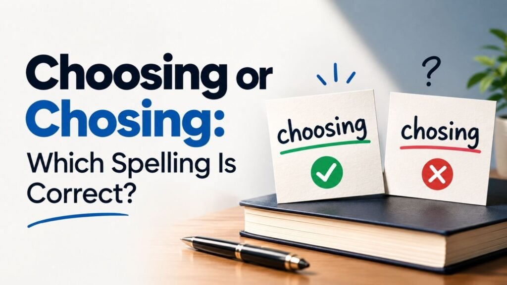 Choosing or Chosing: Which Spelling Is Correct?