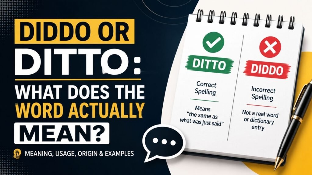 Diddo Or Ditto: What Does The Word Actually Mean?