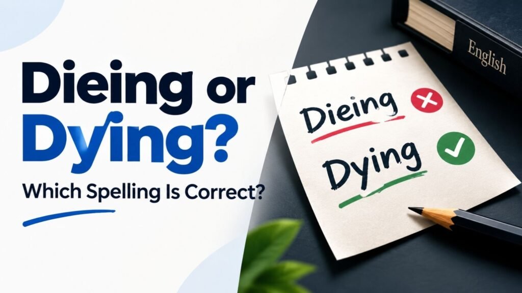 Dieing or Dying: Which Spelling Is Correct?