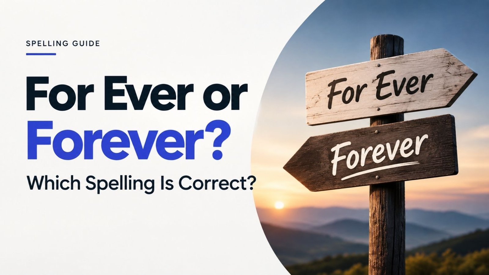 For Ever or Forever: Which Spelling Is Correct?