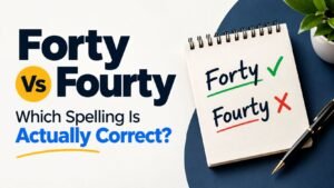 Forty Vs Fourty: Which Spelling Is Actually Correct?