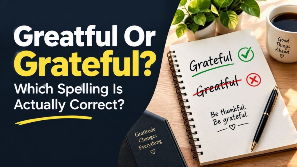 Greatful Or Grateful: Which Spelling Is Actually Correct?