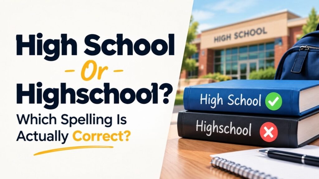 High School Or HighSchool: Which Spelling Is Actually Correct?