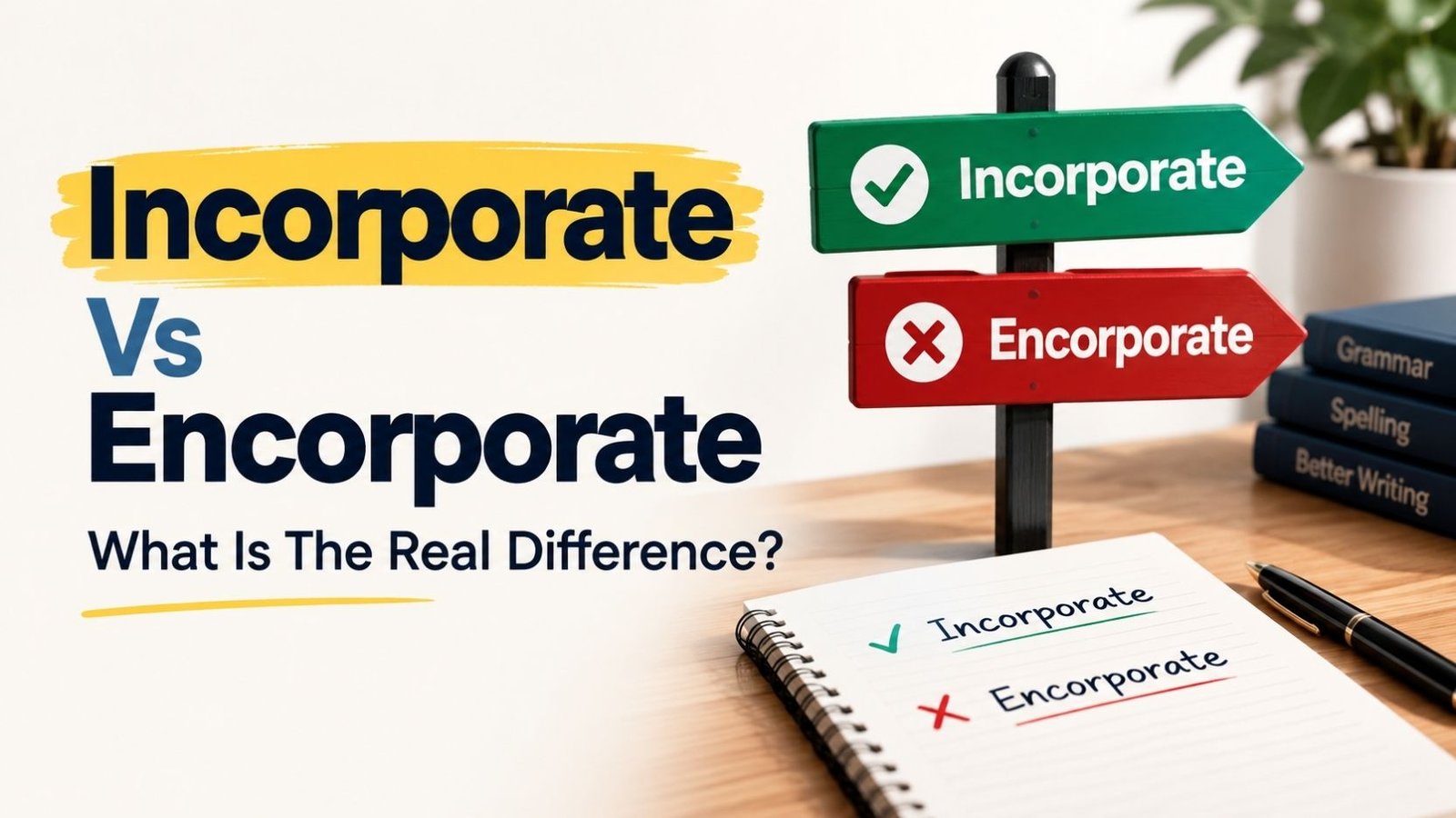 Incorporate Vs Encorporate: What Is The Real Difference?
