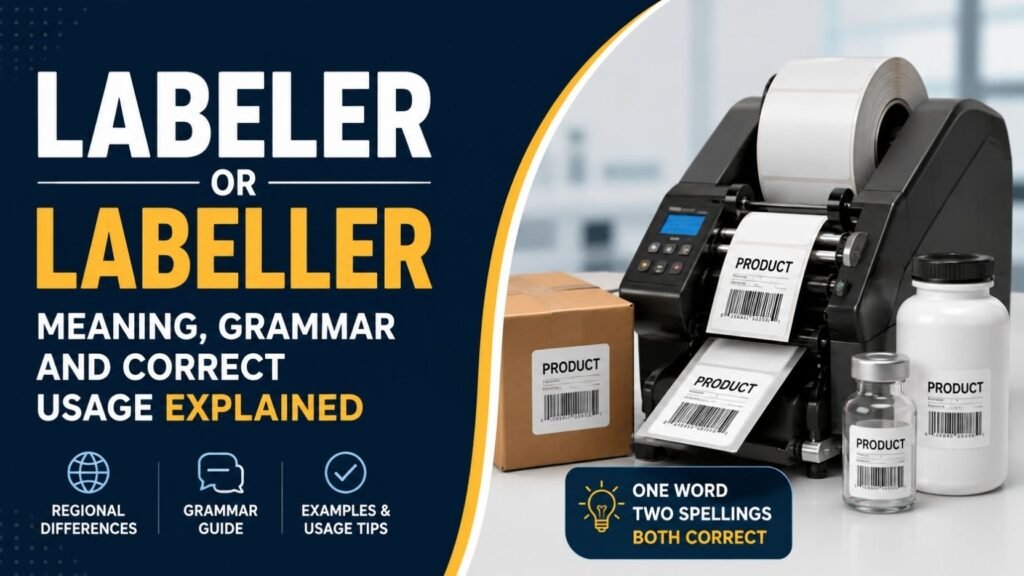 Labeler or Labeller: Meaning, Grammar And Correct Usage Explained