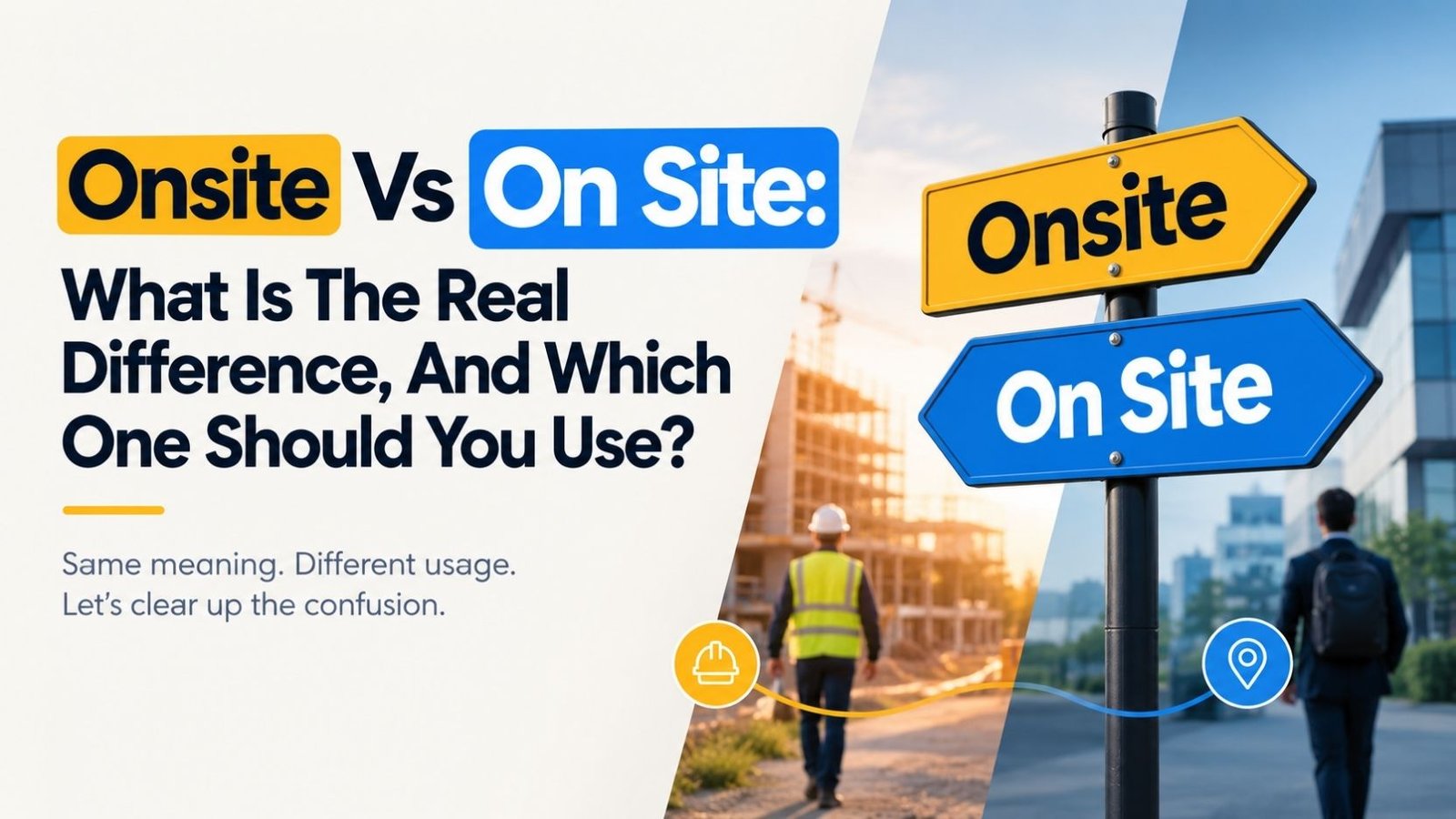 Onsite Vs On Site: What Is The Real Difference, And Which One Should You Use?