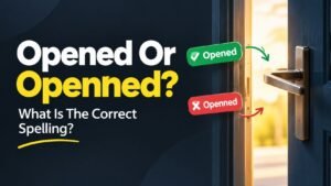 Opened Or Openned: What Is The Correct Spelling?