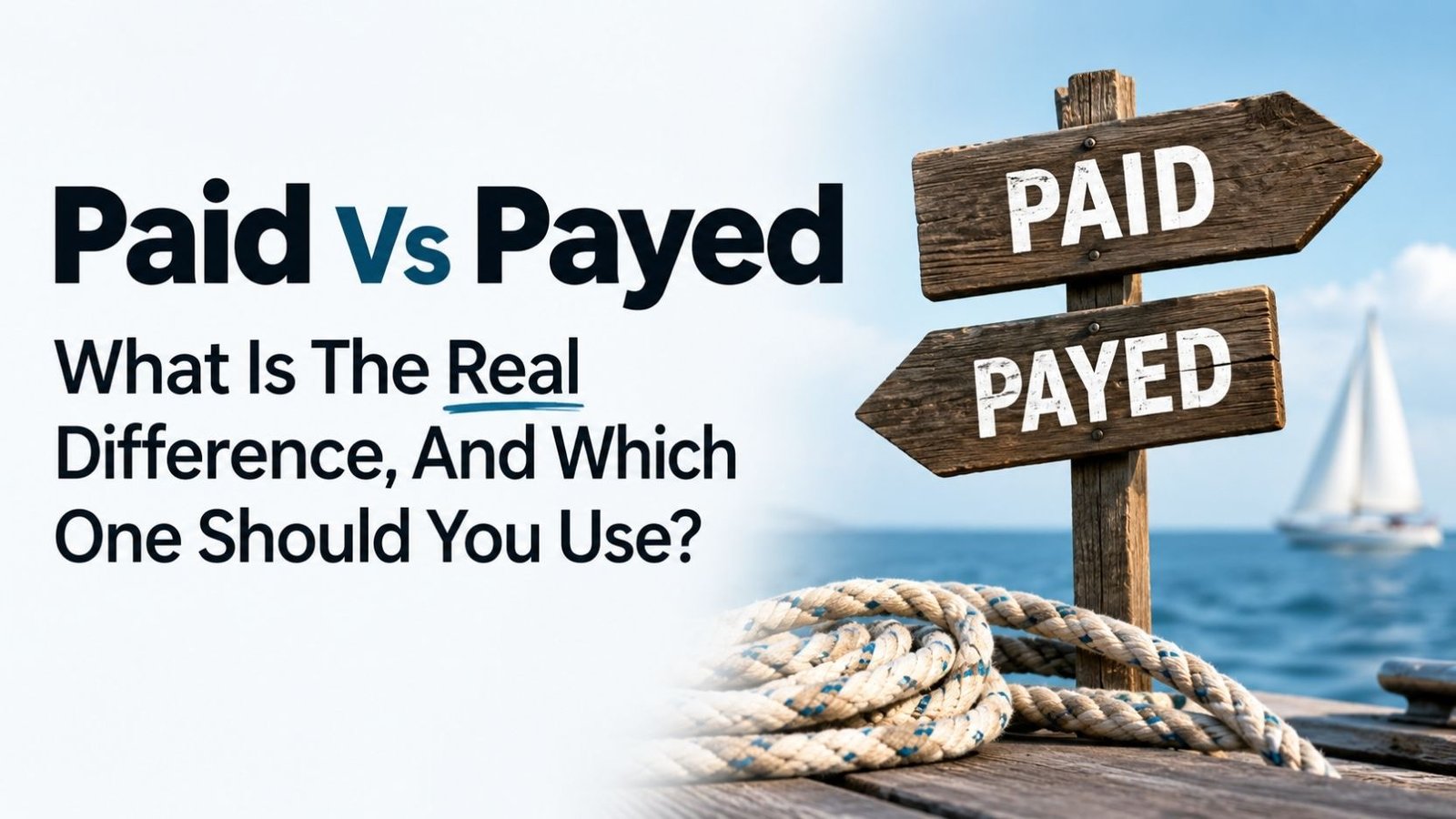 Paid Vs Payed: What Is The Real Difference, And Which One Should You Use?
