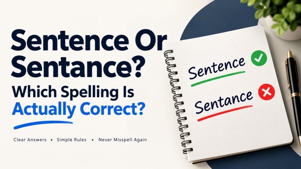 Sentence Or Sentance: Which Spelling Is Actually Correct?