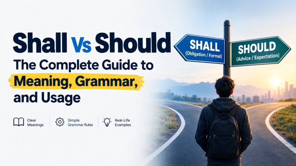 Shall Vs Should: The Complete Guide to Meaning, Grammar, and Usage