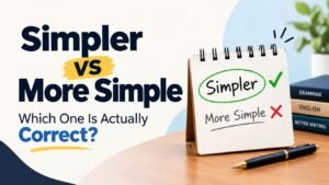 Simpler Vs More Simple: Which One Is Actually Correct?