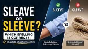 Sleave Or Sleeve: Which Spelling Is Correct?