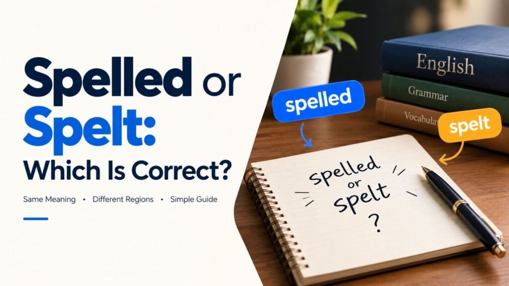 Spelled or Spelt: Which Is Correct?