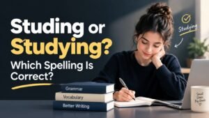 Studing or Studying: Which Spelling Is Correct