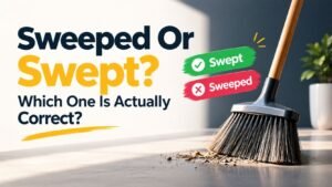 Sweeped Or Swept: Which One Is Actually Correct?