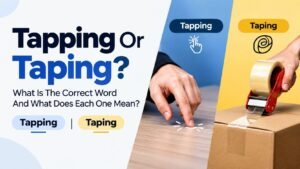 Tapping Or Taping: What Is The Correct Word And What Does Each One Mean?