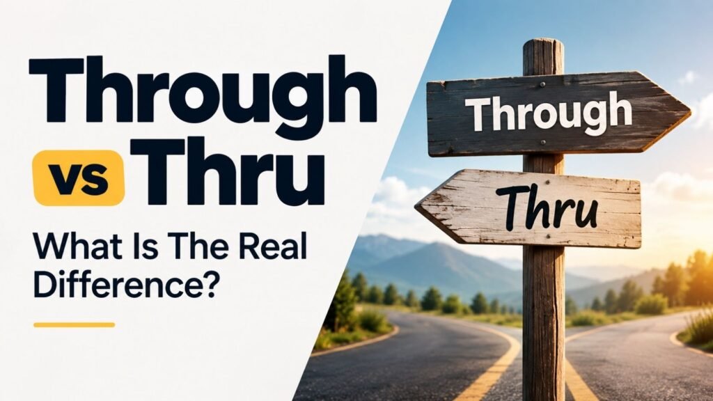 Through vs Thru: What Is The Real Difference?
