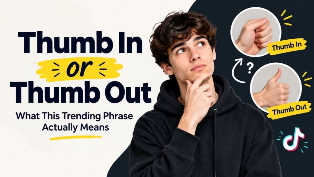 Thumb In Or Thumb Out: What This Trending Phrase Actually Means