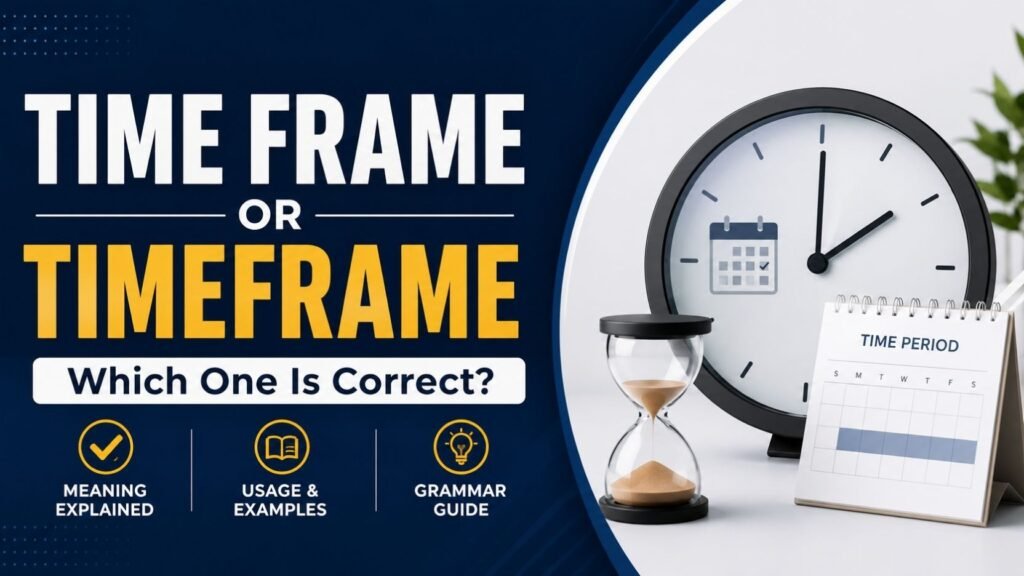 Time Frame Or Timeframe: Which One Is Correct?
