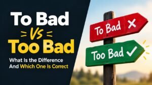 To Bad Vs Too Bad: What Is the Difference And Which One Is Correct