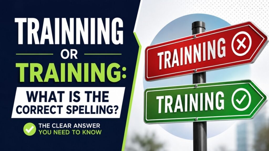 Trainning Or Training: What Is The Correct Spelling?