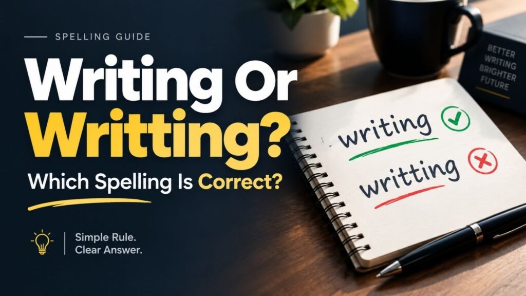 Writing Or Writting: Which Spelling Is Correct?