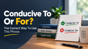 Conducive To Or For: The Correct Way To Use This Phrase