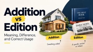 Addition vs Edition: Meaning, Difference, and Correct Usage