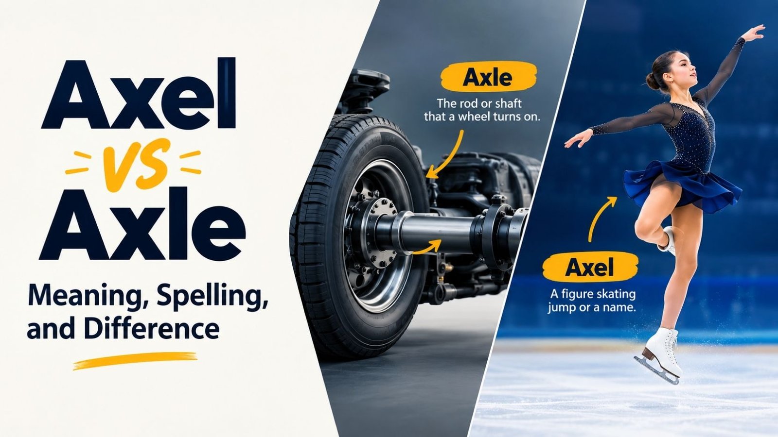 Axel vs Axle: Meaning, Spelling, and Difference