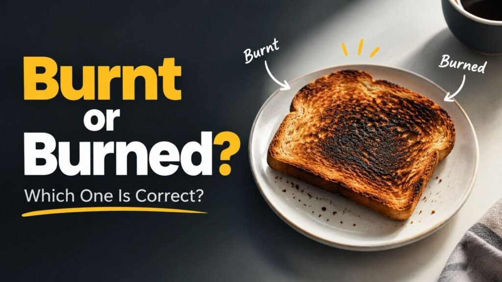 Burnt or Burned: Which One Is Correct?