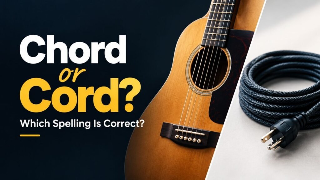 Chord or Cord: Which Spelling Is Correct?