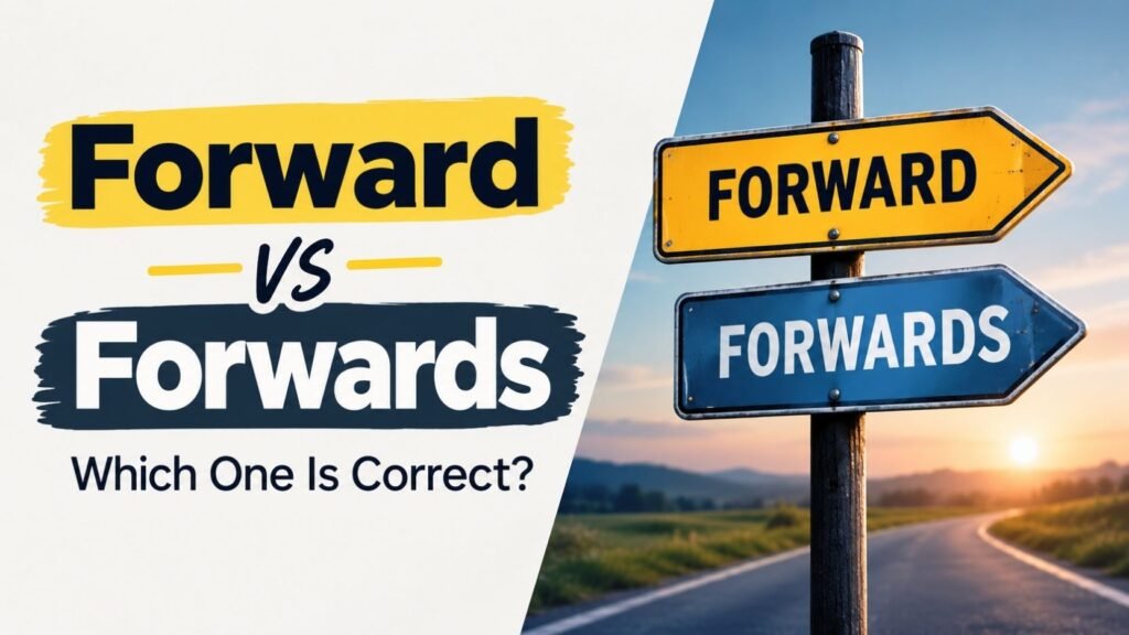 Forward vs Forwards: Which One Is Correct?