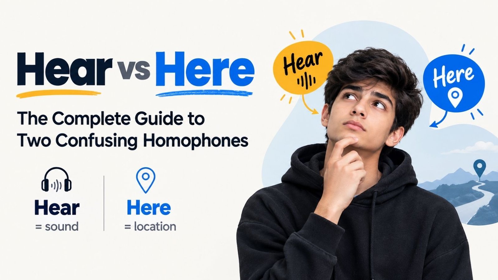Hear vs Here: The Complete Guide to Two Confusing Homophones
