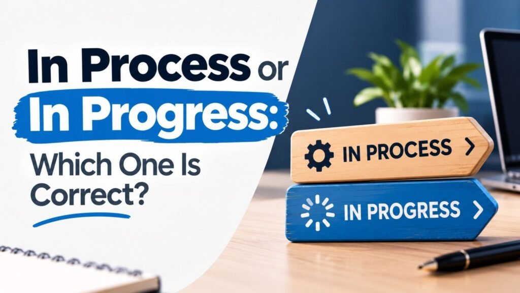 In Process or In Progress: Which One Is Correct?