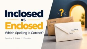 Inclosed vs Enclosed: Which Spelling Is Correct?