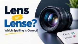 Lens or Lense: Which Spelling Is Correct?