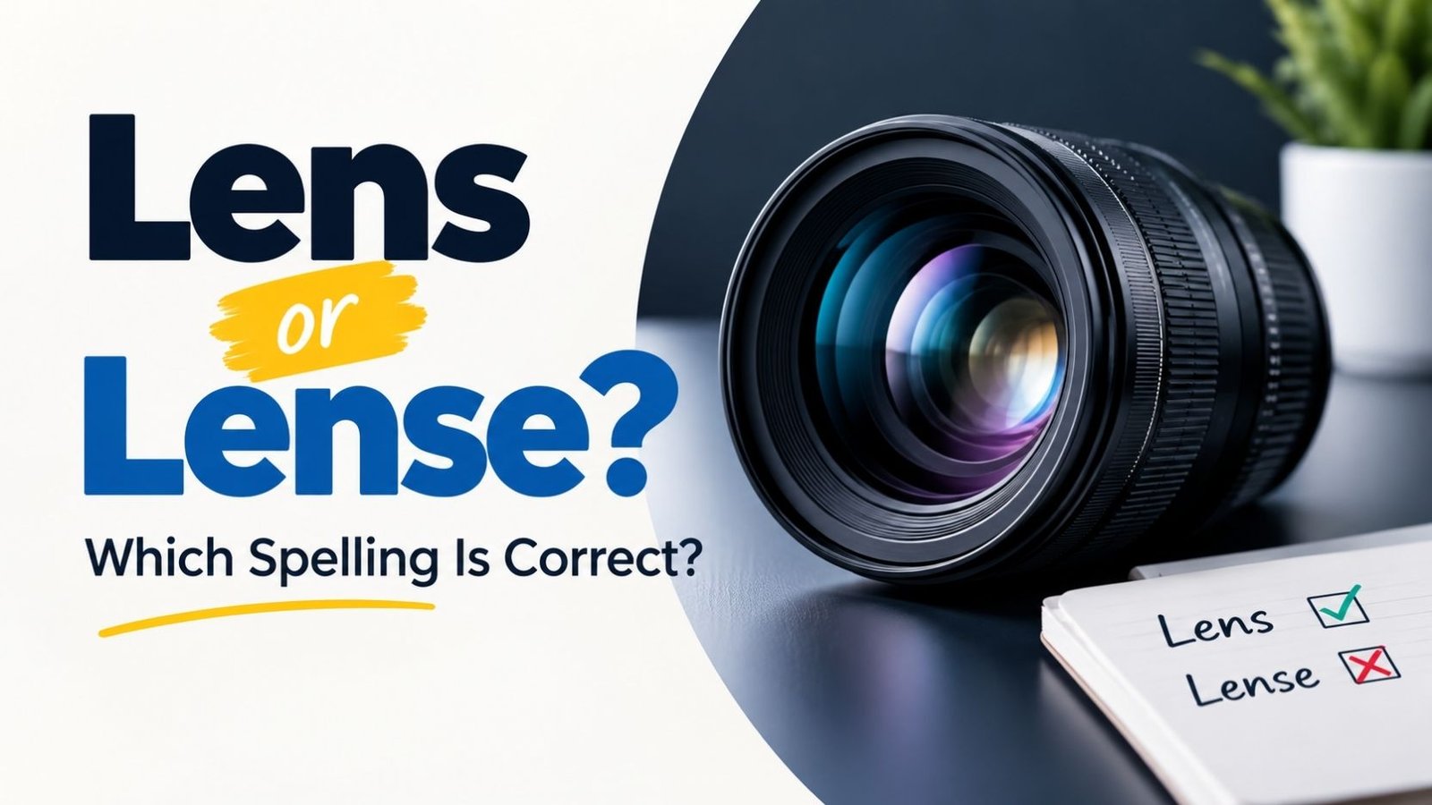 Lens or Lense: Which Spelling Is Correct?